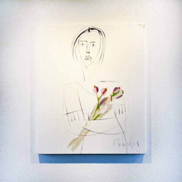 MULHER COM FLORES