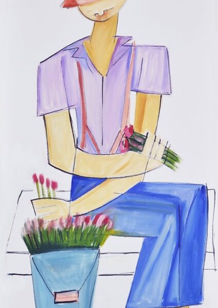 MENINO COM FLORES