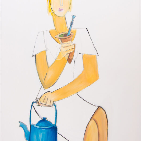 MULHER TOMANDO CHIMARRÃO