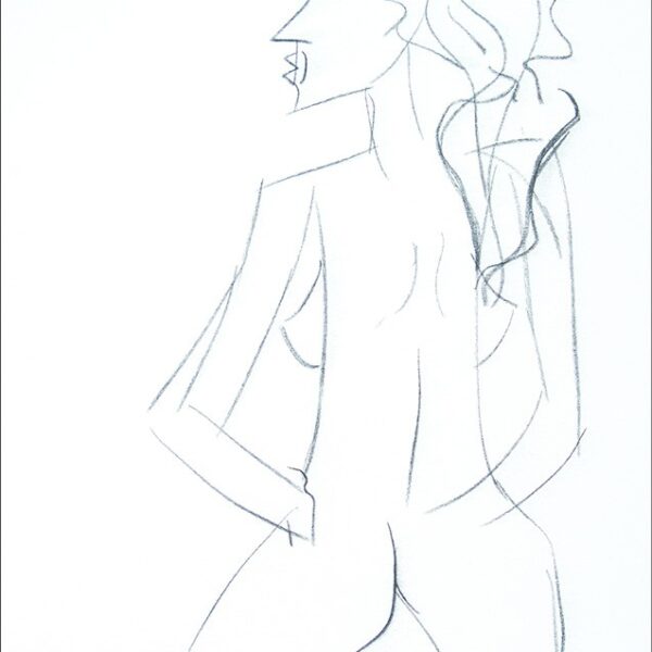 MULHER-DESENHO EM TELA