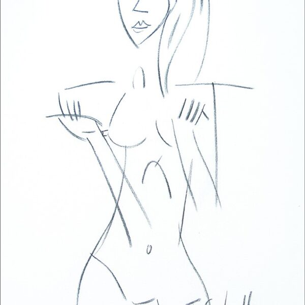 MULHER-DESENHO EM TELA
